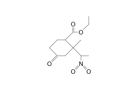 4-Ethoxycarbonyl-3-methyl-3-(1-nitro-ethyl)-cyclohexanone