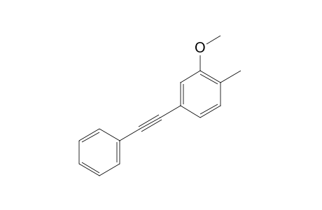 2-methyl-5-(phenylethynyl)anisole