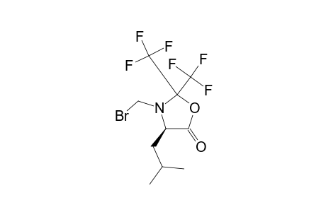 (4S)-2,2-BIS-(TRIFLUOROMETHYL)-3-BROMOMETHYL-4-(2-METHYLPROPYL)-1,3-OXAZOLIDIN-5-ONE