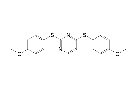 2,4-bis[(4-methoxyphenyl)sulfanyl]pyrimidine