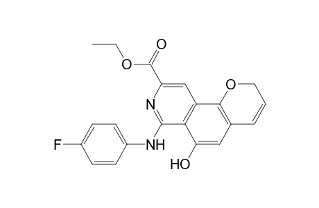 7-((4-Fluorophenyl)amino)-9-(ethoxycarbonyl)-6-hydroxy-2H-pyrano[2,3-f]isoquinoline