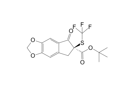 (2S)-tert-Butyl 2-trifluoromethanesulfenyl-5,6-methylenedioxy-1-oxoindan-2-carboxylate