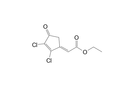 Ethyl (2E)-(2,3-dichloro-4-oxocyclopent-2-en-1-ylidene)acetate