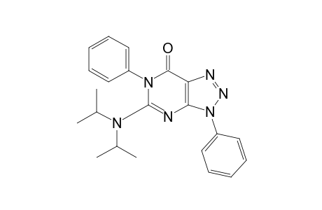 3,6-Dihydro-3,6-diphenyl-5-di(isopropyl)amino-7H-1,2,3-triazolo[4,5-d]pyrimidin-7-one