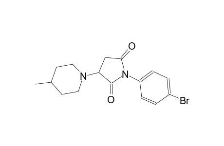 1-(4-bromophenyl)-3-(4-methyl-1-piperidinyl)-2,5-pyrrolidinedione