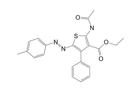 ETHYL-2-ACETAMIDO-4-PHENYL-5-(PARA-TOLYLAZO)-THIOPHENE-3-CARBOXYLATE