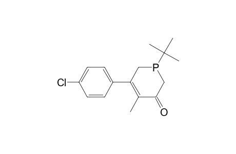 3(2H)-Phosphorinone, 5-(4-chlorophenyl)-1-(1,1-dimethylethyl)-1,6-dihydro-4-methyl-