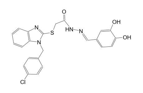 acetic acid, [[1-[(4-chlorophenyl)methyl]-1H-benzimidazol-2-yl]thio]-, 2-[(E)-(3,4-dihydroxyphenyl)methylidene]hydrazide