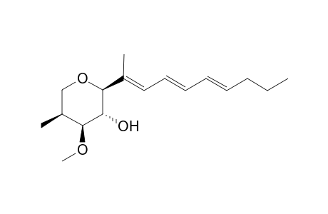 (2S,3R,4S,5S)-2-[(2E,4E,6E)-deca-2,4,6-trien-2-yl]-4-methoxy-5-methyl-3-oxanol