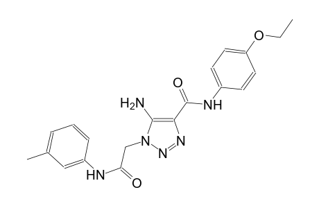 5-amino-N-(4-ethoxyphenyl)-1-[2-oxo-2-(3-toluidino)ethyl]-1H-1,2,3-triazole-4-carboxamide