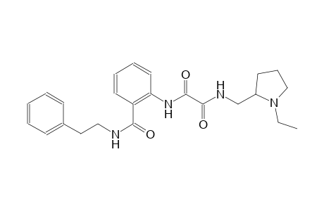 ethanediamide, N~1~-[(1-ethyl-2-pyrrolidinyl)methyl]-N~2~-[2-[[(2-phenylethyl)amino]carbonyl]phenyl]-