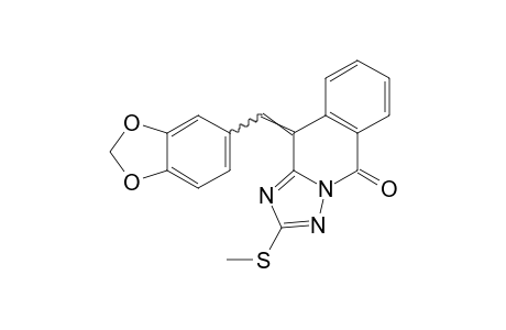 2-(methylthio)-10-piperonylidene-s-triazolo[5,1-b]isoquinolin-5(10H)-one