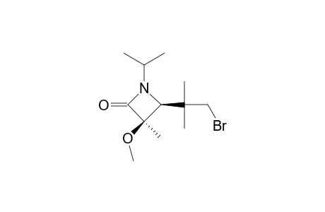 cis-4-[(2-Bromo-1,1-dimethylethyl]-1-isopropyl-3-methoxy-3-methylazetidin-2-one