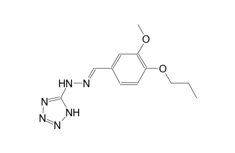 3-methoxy-4-propoxybenzaldehyde 1H-tetraazol-5-ylhydrazone