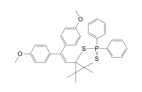 1-(2,2-Bis(4-methoxyphenyl)vinyl)2,2,3,3-tetramethylcyclopropyldiphenylphosphinodithioate