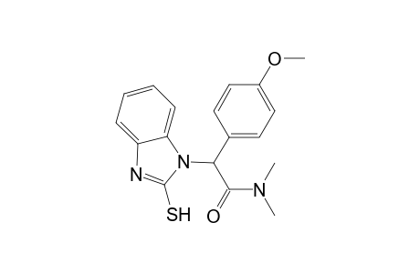 N-[(Dimethylcarbamoyl) (4-methoxyphenyl)methyl]-2-mercaptobenzimidazole