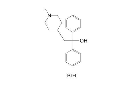 alpha,alpha-DIPHENYL-1-METHYL-4-PIPERIDINEETHANOL, HYDROBROMIDE