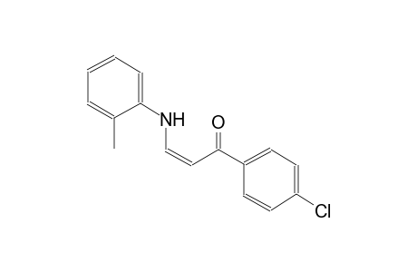 2-propen-1-one, 1-(4-chlorophenyl)-3-[(2-methylphenyl)amino]-, (2Z)-