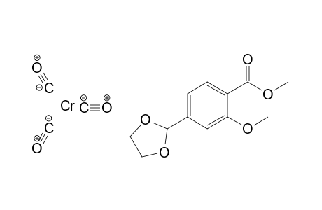 Tricarbonyl(4-methoxycarbonyl-3-methoxybenzaldehyde ethyleneacetal)chromium