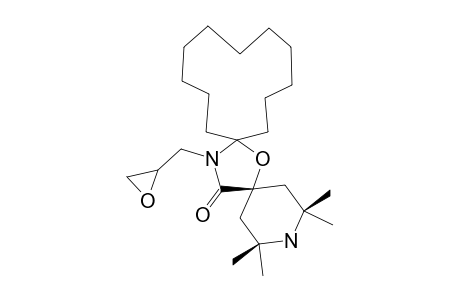 20-glycidyl-2,2,4,4-tetramethyl-7-oxa-3,20-diazadispiro[5.1.11^{8}.2^{6}]henicosan-21-one