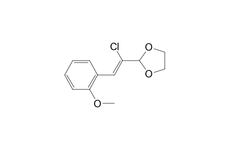 1,3-Dioxolane, 2-[1-chloro-2-(2-methoxyphenyl)ethenyl]-