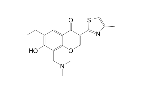 8-[(dimethylamino)methyl]-6-ethyl-7-hydroxy-3-(4-methyl-1,3-thiazol-2-yl)-4H-chromen-4-one