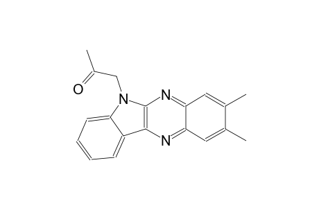 2-propanone, 1-(2,3-dimethyl-6H-indolo[2,3-b]quinoxalin-6-yl)-