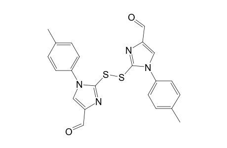 2-[[4-formyl-1-(4-methylphenyl)-2-imidazolyl]disulfanyl]-1-(4-methylphenyl)-4-imidazolecarboxaldehyde