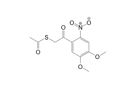 .alpha.-acetylthio-6-nitroacetoveratrone