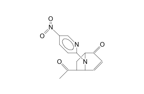 8-(5-Nitro-pyridinyl-2)-6-exo-acetyl-8-aza-bicyclo(3.2.1)oct-3-en-2-one
