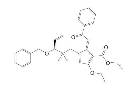Ethyl 4-((3S)-3-Benzyloxy-2,2-dimethylpent-4-en-1-yl)-2-ethoxy-5(E)-benzoylmethylidene-1,3-cyclopentadien-1-carboxylate