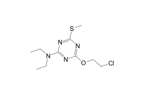 N-[4-(2-Chloroethoxy)-6-(methylsulfanyl)-1,3,5-triazin-2-yl]-N,N-diethylamine