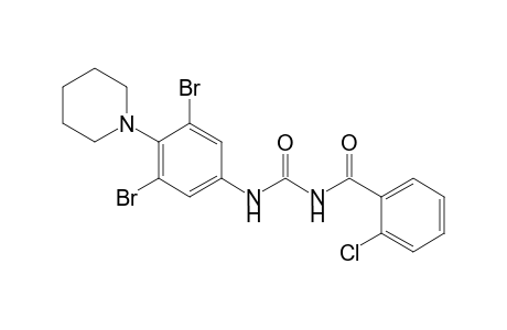 Benzamide, 2-chloro-N-[[[3,5-dibromo-4-(1-piperidinyl)-phenyl]amino]carbonyl]-