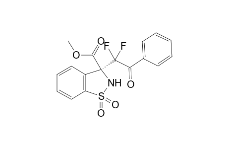 (S)-3-(1,1-Difluoro-2-oxo-2-phenyl-ethyl)-1,1-dioxo-2,3-dihydro-1H-1lambda(6)-benzo[d]isothiazole-3-carboxylic acid methyl ester