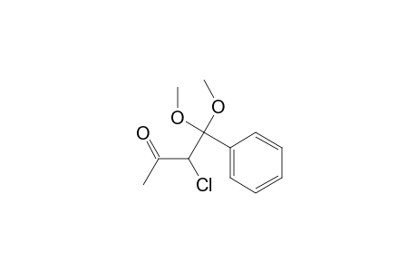 2-Butanone, 3-chloro-4,4-dimethoxy-4-phenyl-