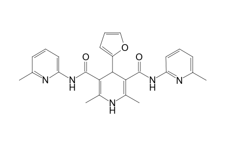 4-(2-Furyl)-2,6-dimethyl-3,5-bis-N-(6-methylpyridin-2-yl)-carbamoyl-1,4-dihydropyridine