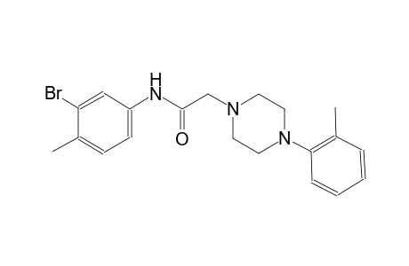 N-(3-bromanyl-4-methyl-phenyl)-2-[4-(2-methylphenyl)piperazin-1-yl]ethanamide