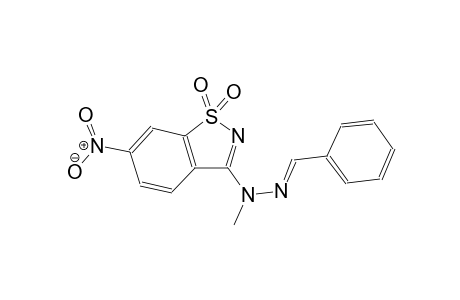 benzaldehyde, methyl(6-nitro-1,1-dioxido-1,2-benzisothiazol-3-yl)hydrazone
