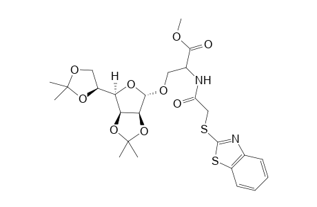 2-Benzothiazolylthioacetyl O-(2:3,5:6-di-O-isopropylidene-a-D-mannofuranosyl) L-serine methyl ester