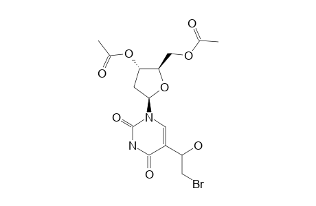 5-(1-HYDROXY-2-BrOMOETHYL)-3',5'-DI-O-ACETYL-2'-DEOXYURIDINE;DIASTEREOMER-#1