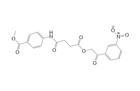 benzoic acid, 4-[[4-[2-(3-nitrophenyl)-2-oxoethoxy]-1,4-dioxobutyl]amino]-, methyl ester