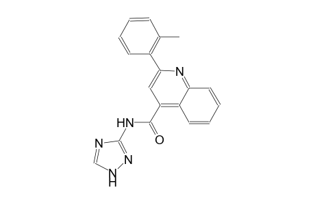 2-(2-methylphenyl)-N-(1H-1,2,4-triazol-3-yl)-4-quinolinecarboxamide