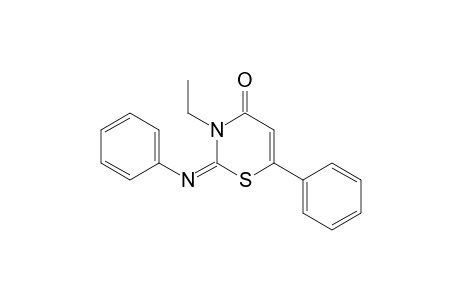 3-Ethyl-2-phenylimino-2,3-dihydro-4-oxo-6-phenyl-4H-1,3-thiazine