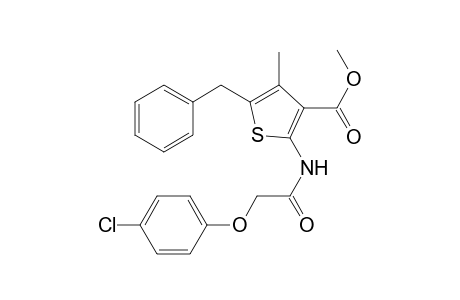 2-[[2-(4-chlorophenoxy)-1-oxoethyl]amino]-4-methyl-5-(phenylmethyl)-3-thiophenecarboxylic acid methyl ester