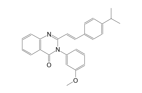2-[(E)-2-(4-isopropylphenyl)ethenyl]-3-(3-methoxyphenyl)-4(3H)-quinazolinone