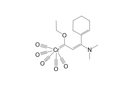 Pentacarbonyl[3-cyclohexenyl-3-(dimethylamino)-1-ethoxy-2-propen-1-ylidene]chromium
