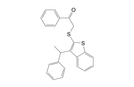 1-Phenyl-2-[3-(1-phenylethyl)benzothiophen-2-yl]sulfanyl-ethanone