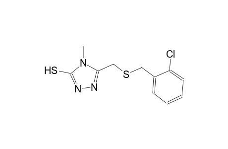 4H-1,2,4-triazole-3-thiol, 5-[[[(2-chlorophenyl)methyl]thio]methyl]-4-methyl-