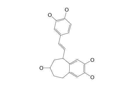 2,3,7-TRIHYDROXY-5-(3,4-DIHYDROXY-(E)-STYRYL)-6,7,8,9-TETRAHYDRO-5H-BENZOCYCLOHEPTENE