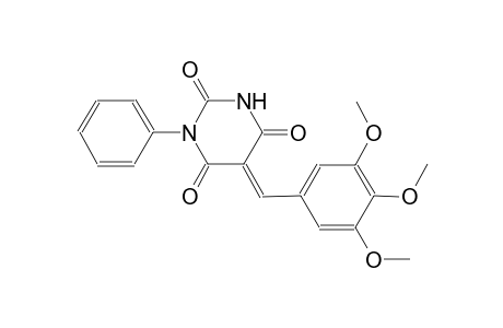 (5E)-1-phenyl-5-(3,4,5-trimethoxybenzylidene)-2,4,6(1H,3H,5H)-pyrimidinetrione